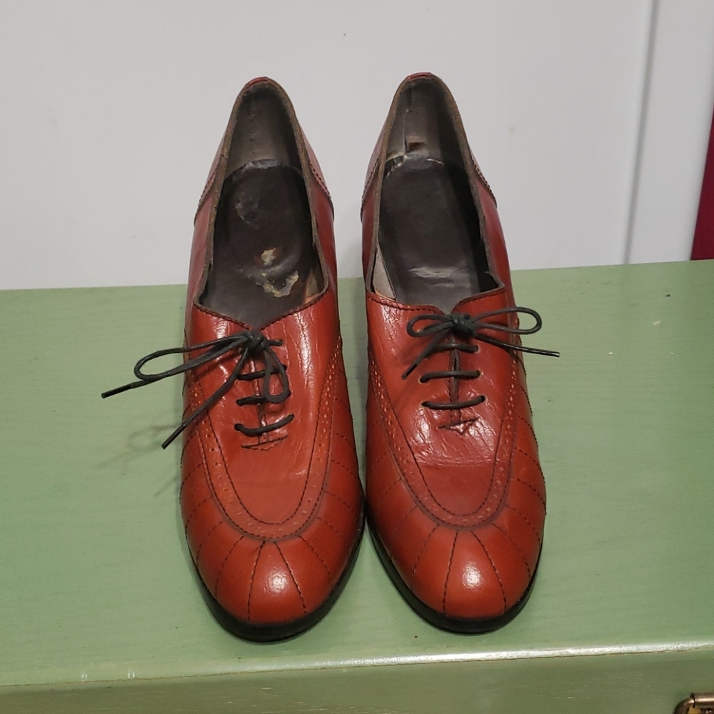 Vintage Rockabilly Heeled Shoes